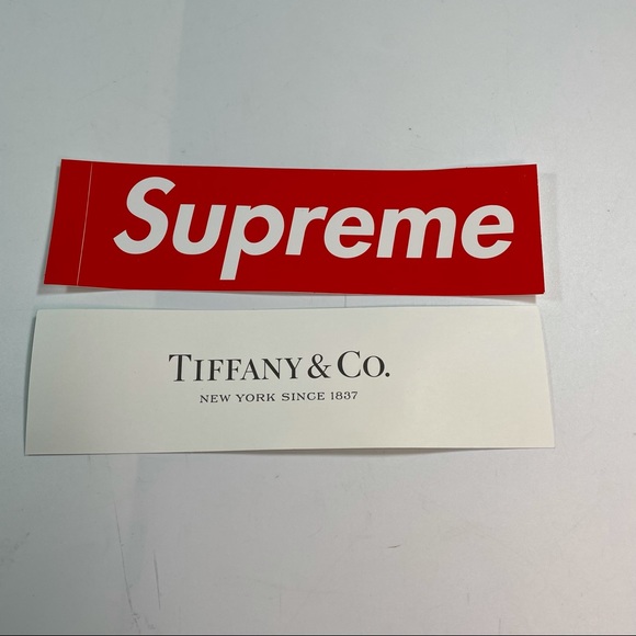 Supreme Tiffany & Co Rare Box Logo Sticker - Picture 2 of 2
